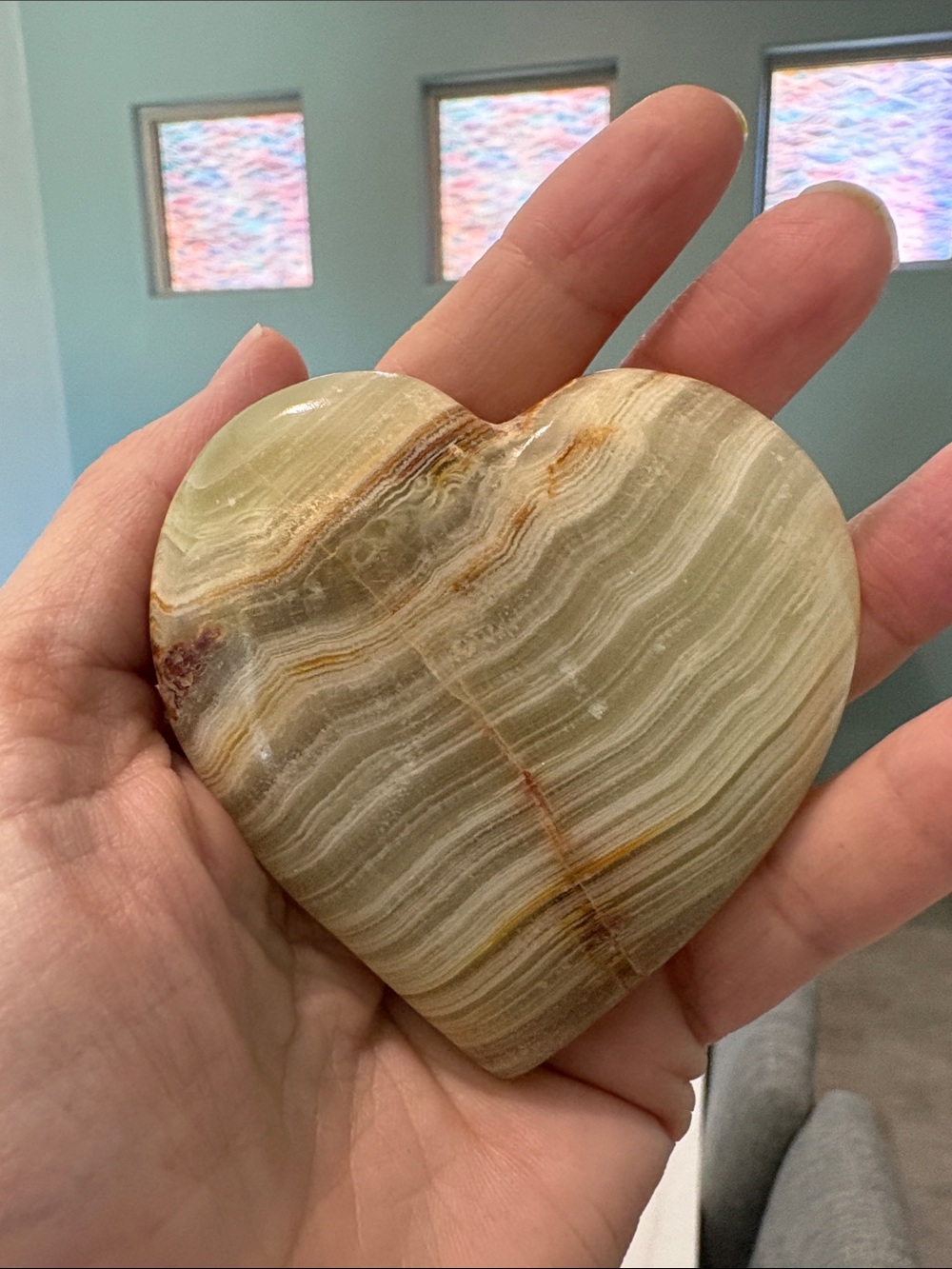 Natural Stone Heart Home Decor